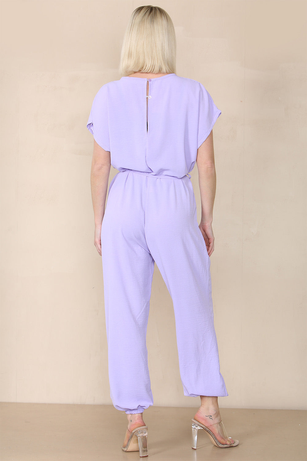 Tie Waist Stylish Harem Jumpsuit - 9th Degree