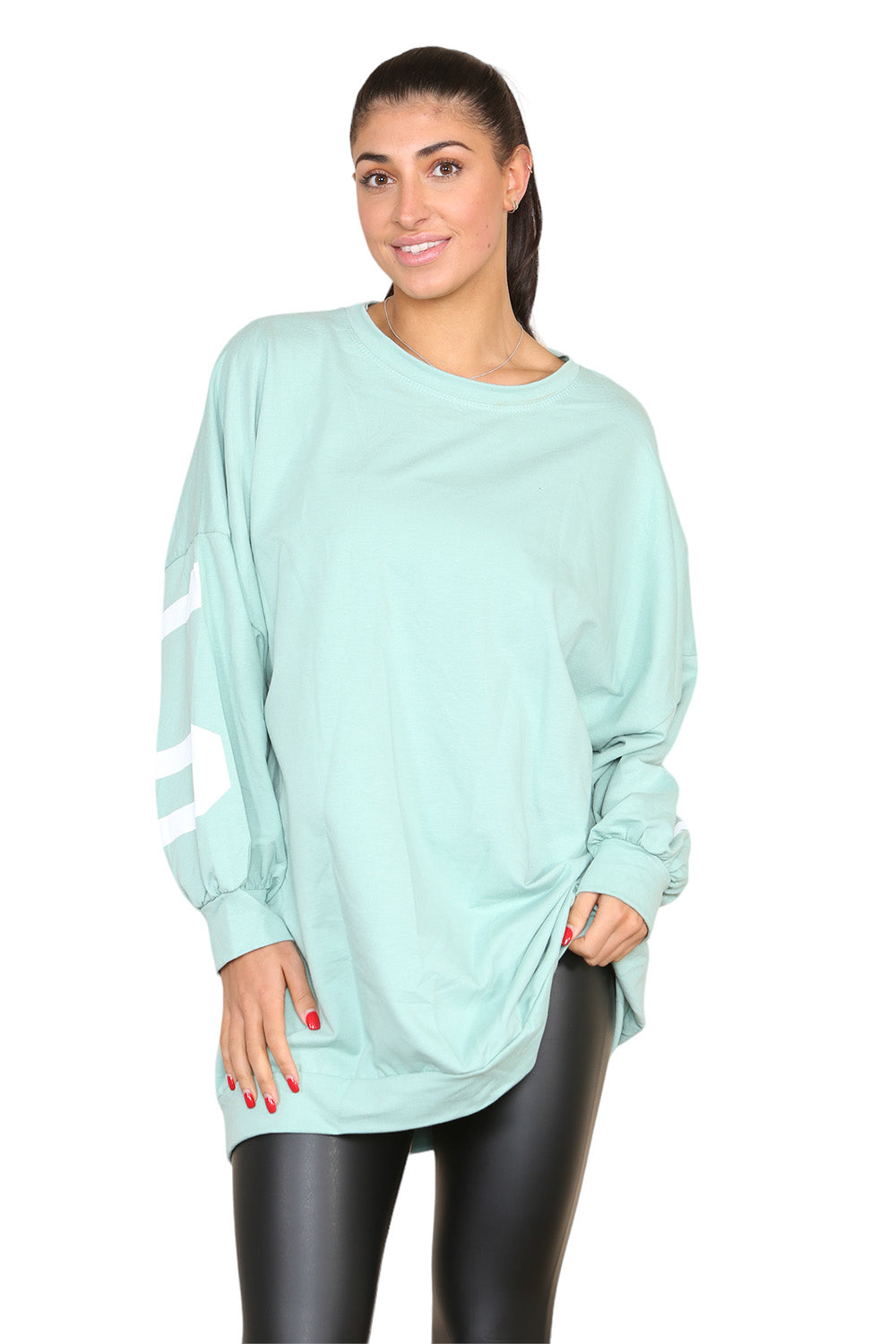 Buffalo Slogan Print Oversized Jumper Dress - 9th Degree