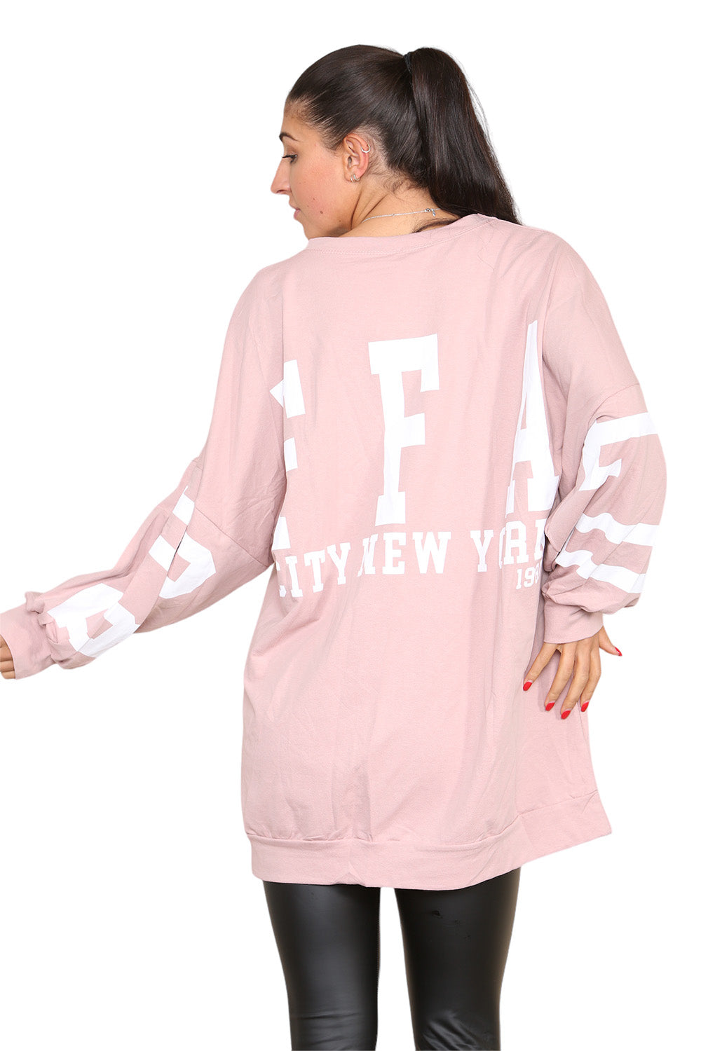 Buffalo Slogan Print Oversized Jumper Dress - 9th Degree