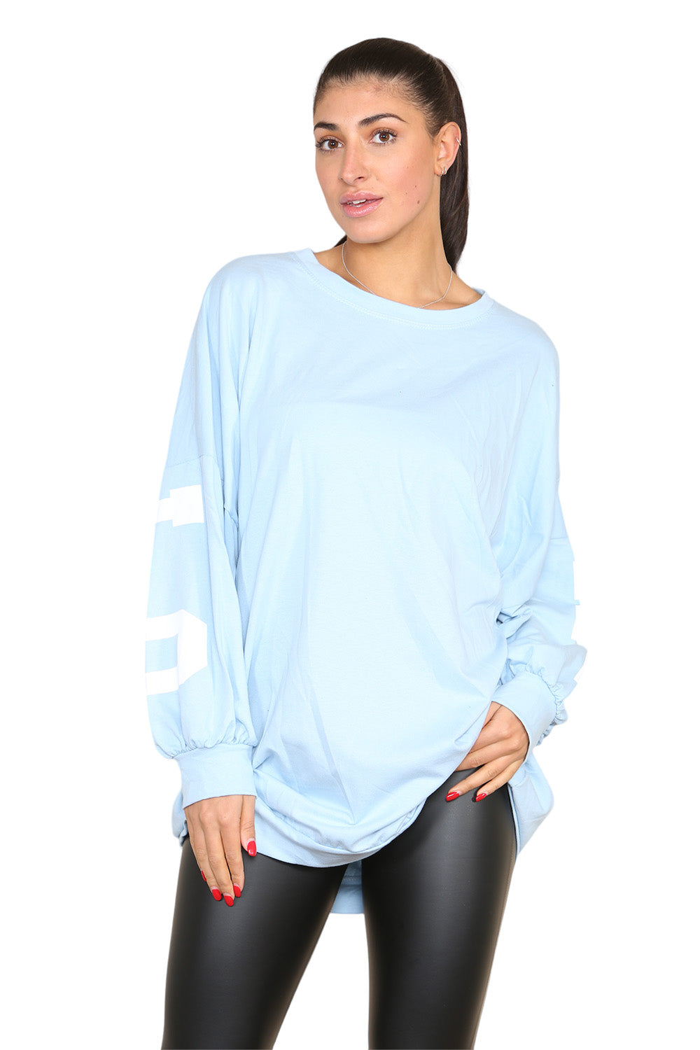 Buffalo Slogan Print Oversized Jumper Dress - 9th Degree