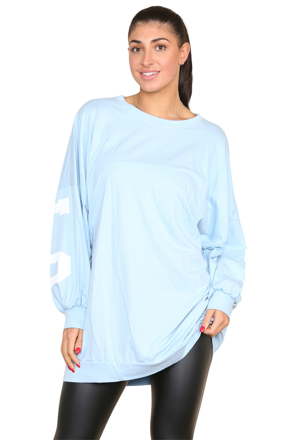 Buffalo Slogan Print Oversized Jumper Dress - 9th Degree