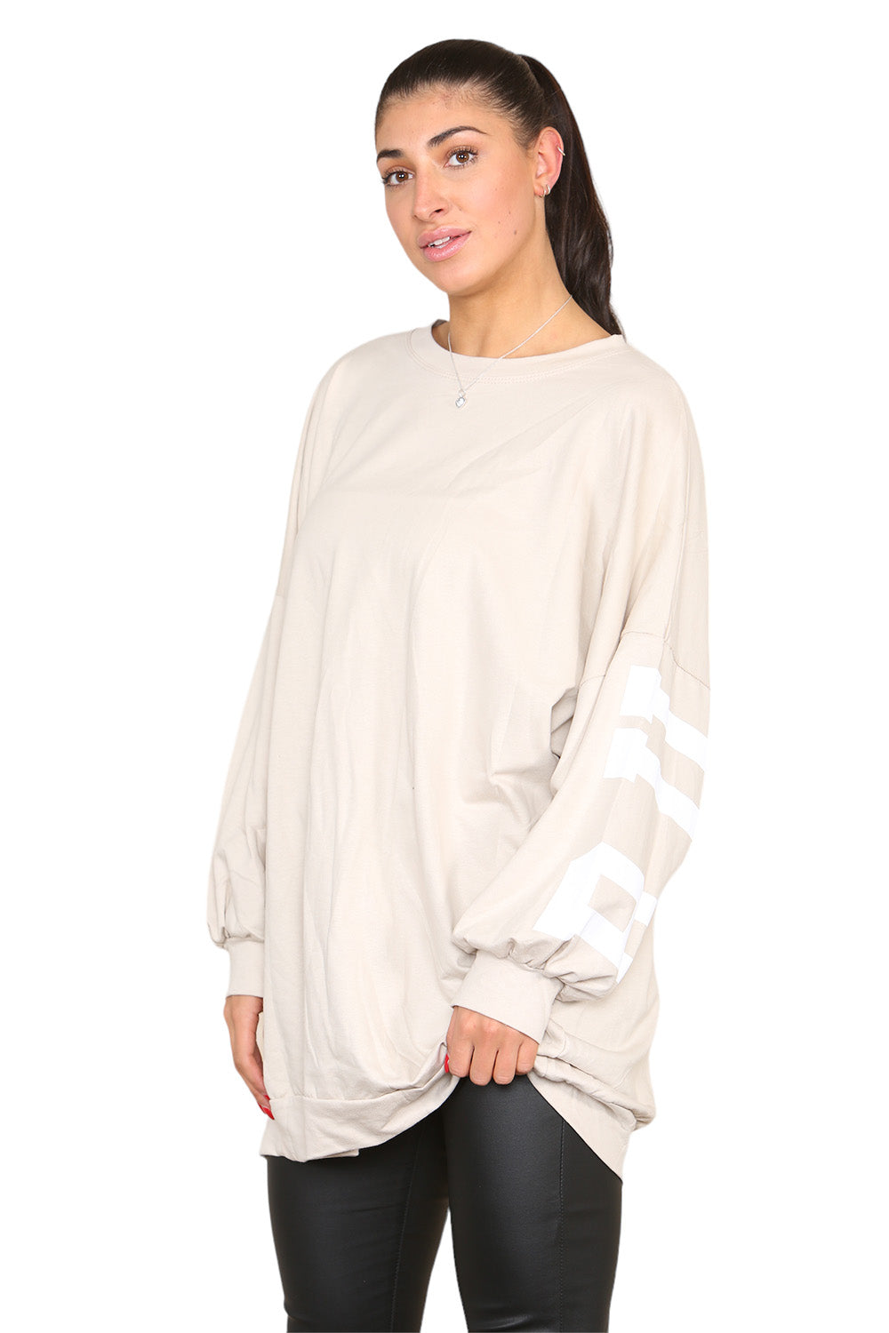 Buffalo Slogan Print Oversized Jumper Dress - 9th Degree