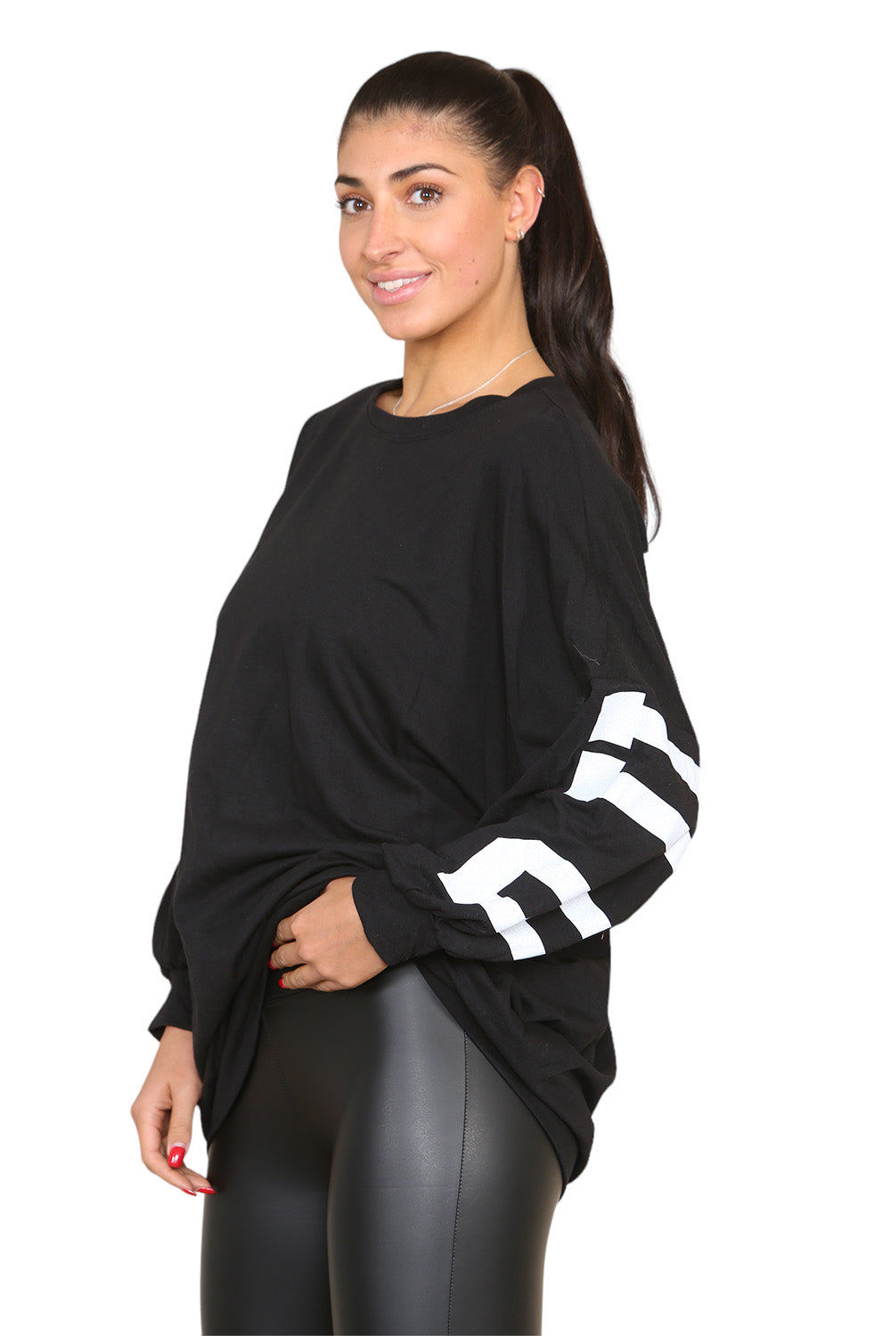 Buffalo Slogan Print Oversized Jumper Dress - 9th Degree