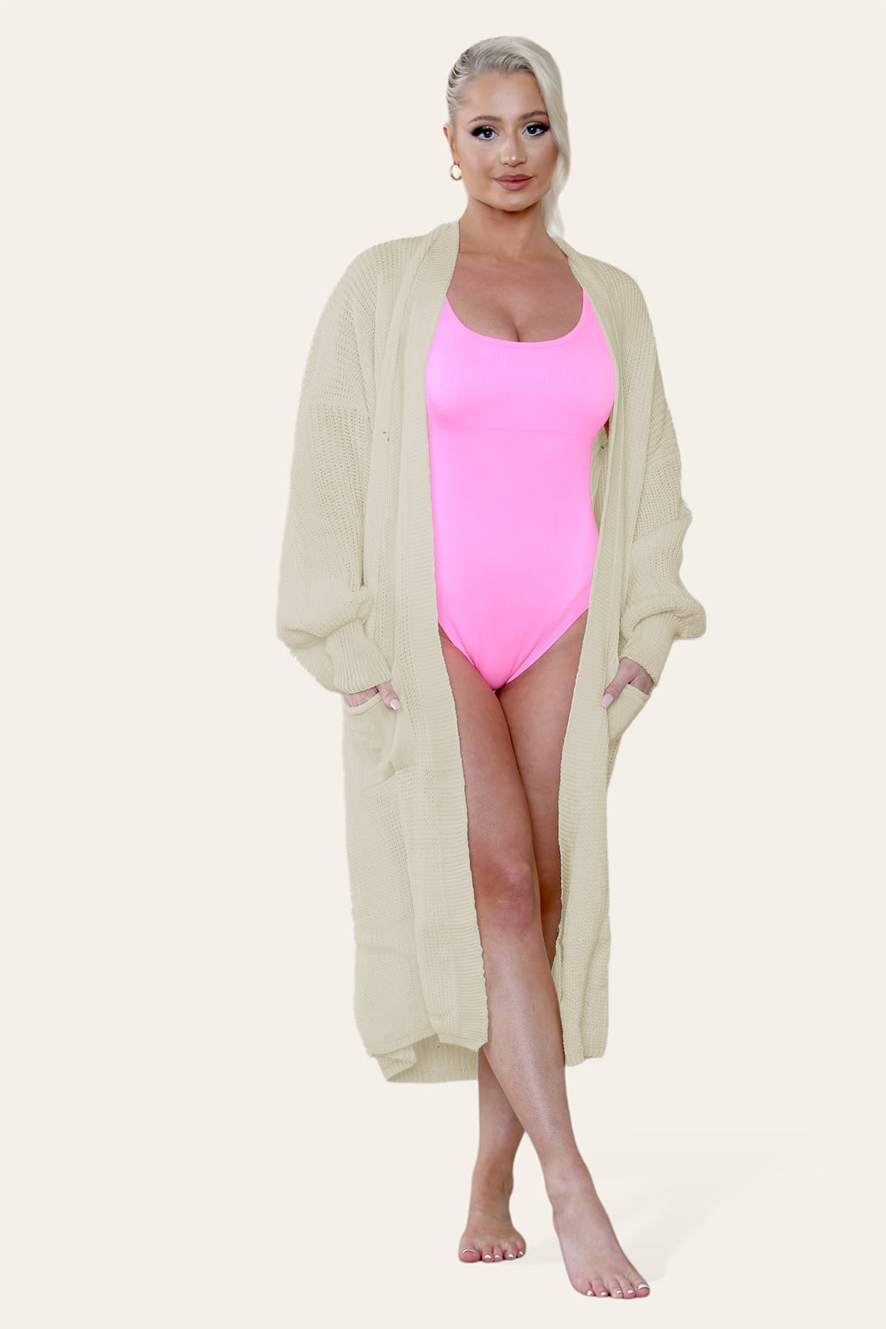 Ladies Balloon Sleeve Cardigan - Best Price in UK - 9th Degree