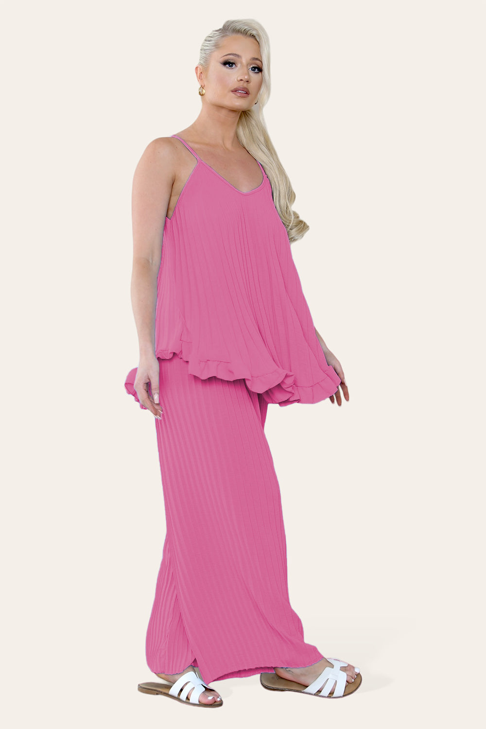 Camy Wild Style Pleated Trousers Set - 9th Degree