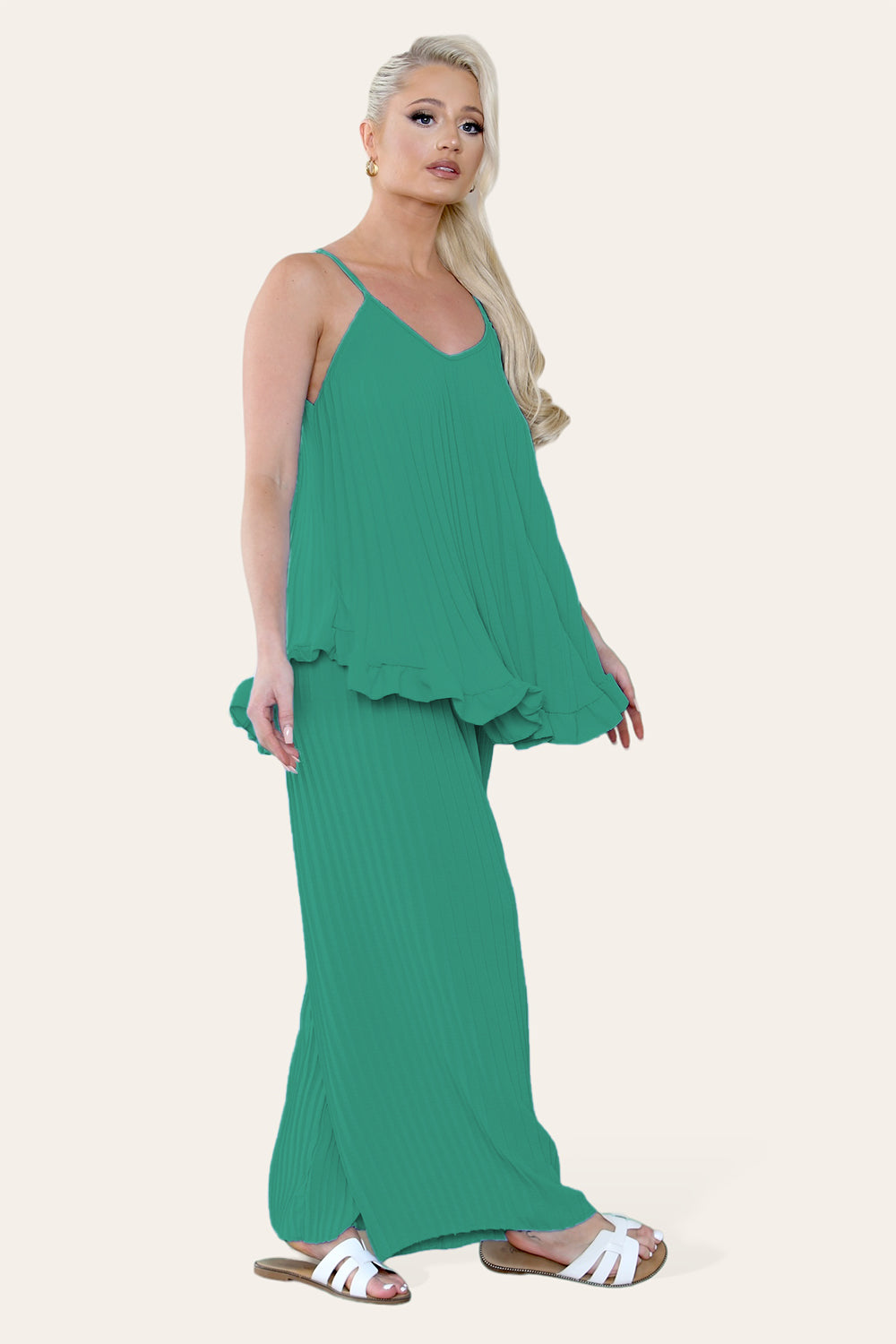 Camy Wild Style Pleated Trousers Set - 9th Degree