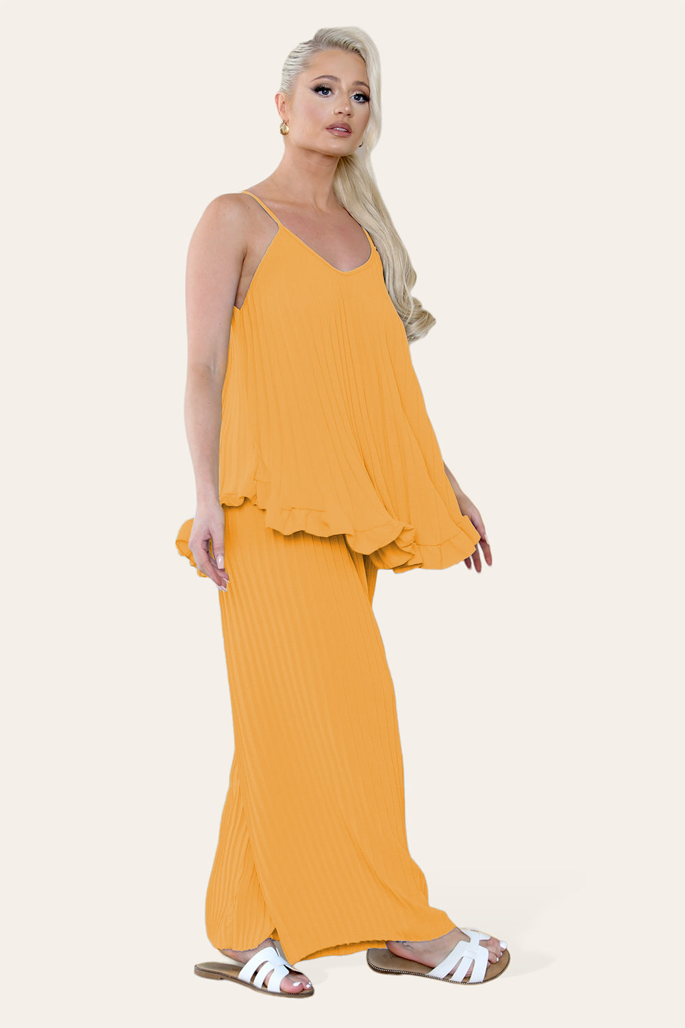 Camy Wild Style Pleated Trousers Set - 9th Degree