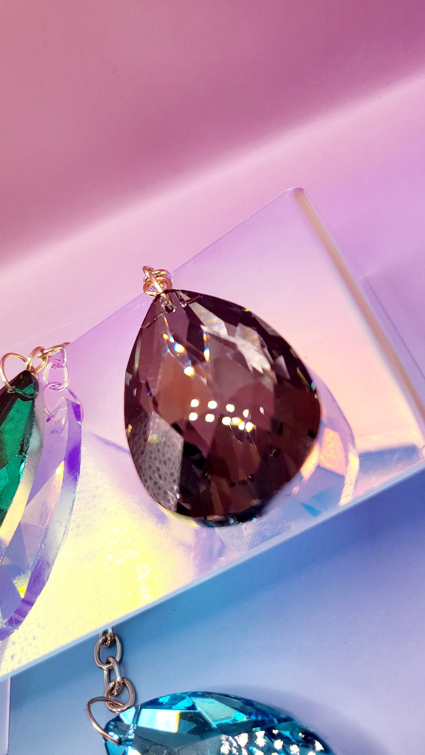Faceted Crystal Keyring & Bag Charm