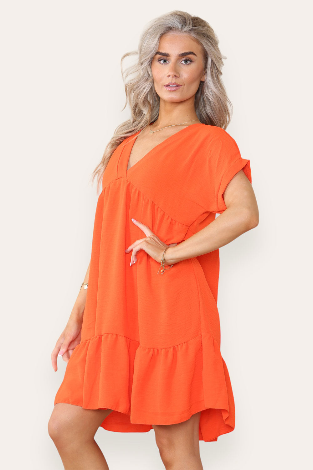 Fancy Style Tiered Smock Dress - 9th Degree