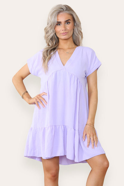 Fancy Style Tiered Smock Dress - 9th Degree