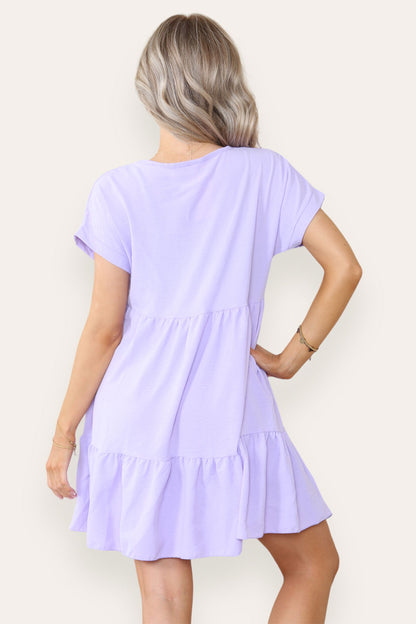 Fancy Style Tiered Smock Dress - 9th Degree