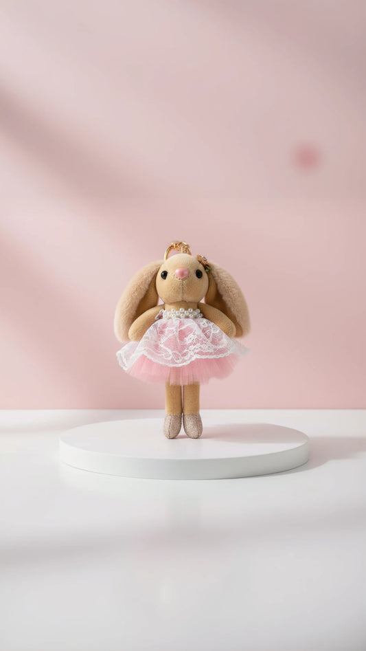 Softie Squad Bunny Rabbit Bag Charm Key Ring