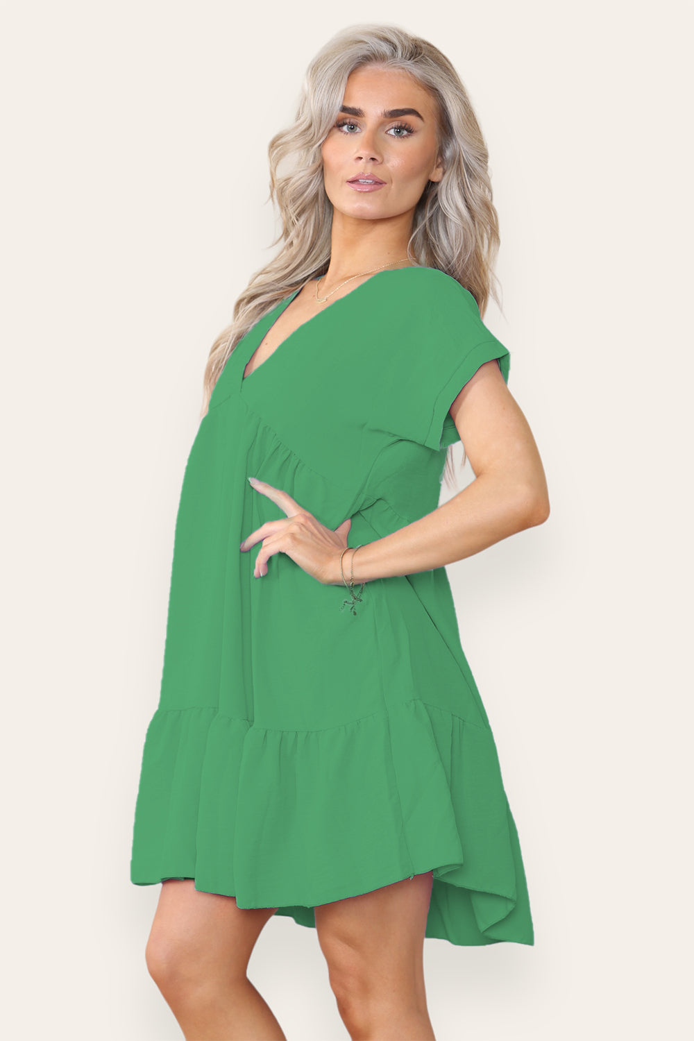 Fancy Style Tiered Smock Dress - 9th Degree