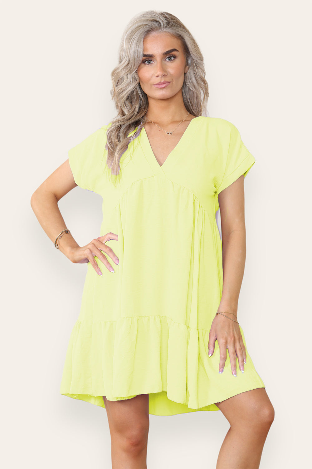 Fancy Style Tiered Smock Dress - 9th Degree