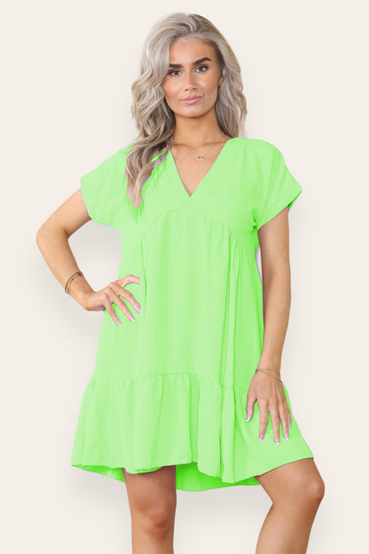 Fancy Style Tiered Smock Dress - 9th Degree