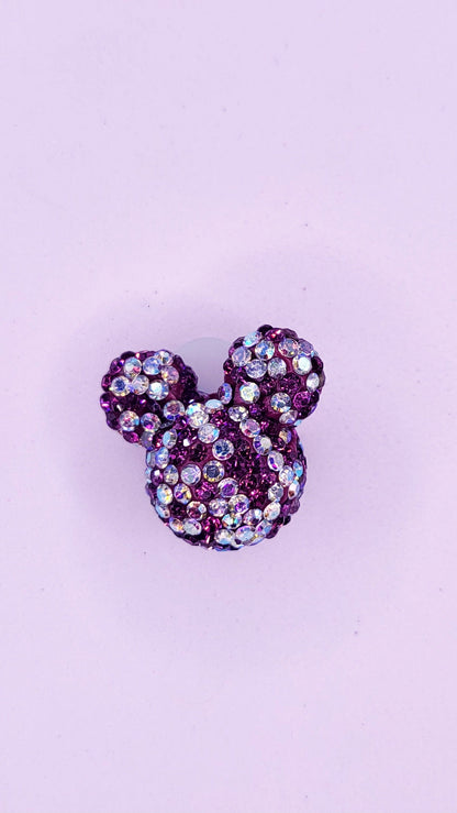 Crystal Mouse Stacking Charm