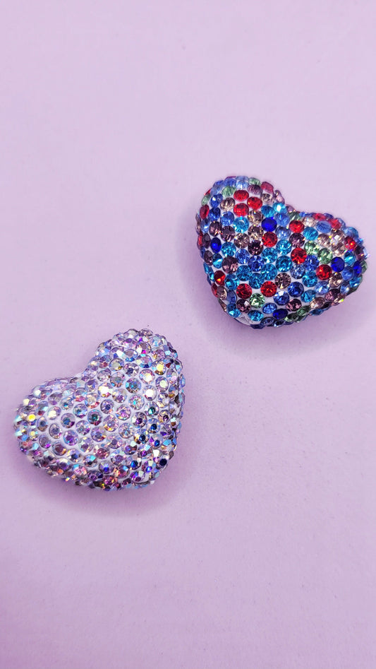 Crystal Heart Stacking Charm