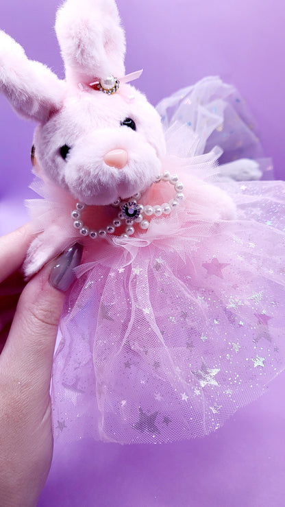Softie Squad Bunny Rabbit Bag Charm Key Ring