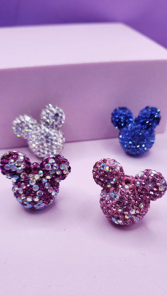 Crystal Mouse Stacking Charm